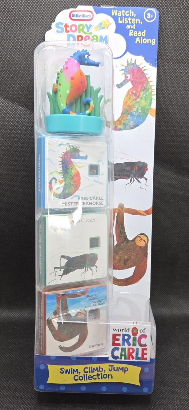 New Story Dream Machine Eric Carle Cartridges X3 Swim Climb Crawl Storytime